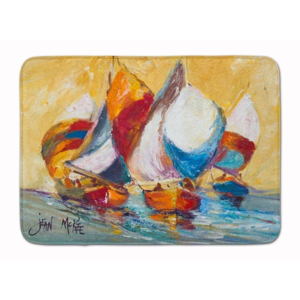 Carolines Treasures Boat Race Machine Washable Memory Foam Mat JMK1029RUG - main